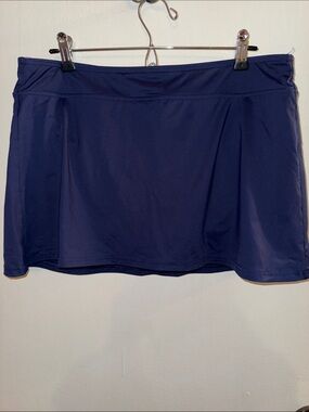 Navy Athletic Swim Skirt